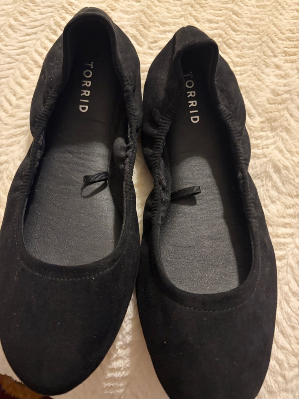 torrid Black Elastic Ballet Flats